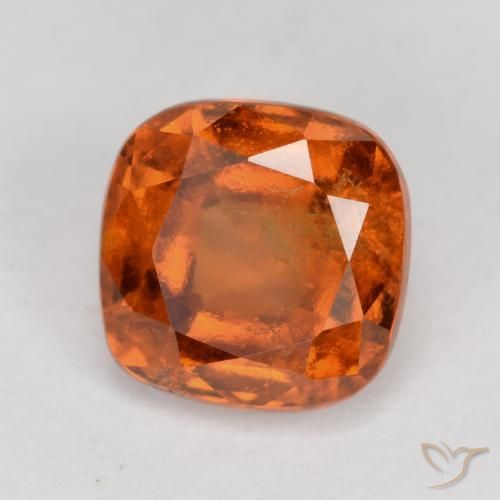 granate hessonita Naranja medio natural de 2.14 ct, Forma Cojín, SI
