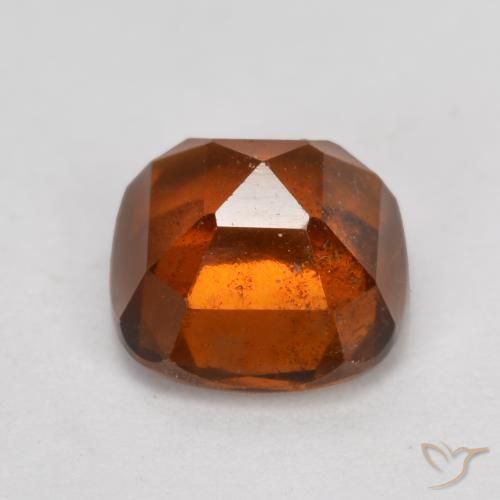 granate hessonita Ámbar naranja natural de 2.13 ct, Forma Cojín, SI