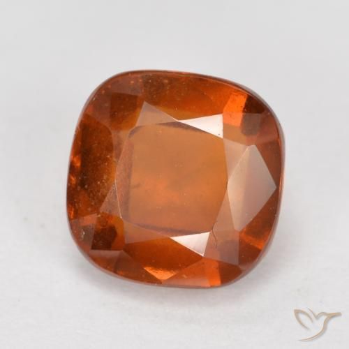 granate hessonita Ámbar naranja natural de 2.32 ct, Forma Cojín, VS-SI