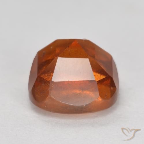 granate hessonita Ámbar naranja natural de 2.42 ct, Forma Cojín, SI