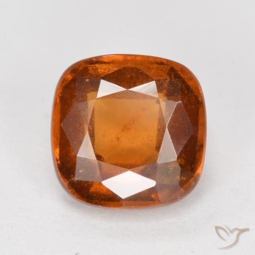 1.96ct Natural Naranja oscuro medio granate hessonita, Forma Cojín, VS-SI