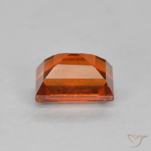 granate hessonita Naranja rojizo natural de 0.93 ct, Corte Baguette, VS