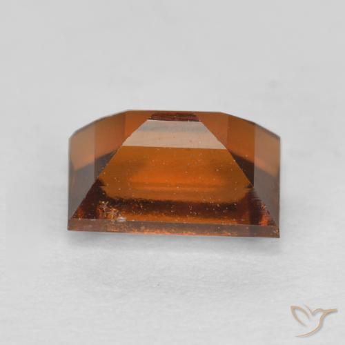 granate hessonita Naranja oscuro natural de 1.09 ct, Corte Baguette, VS