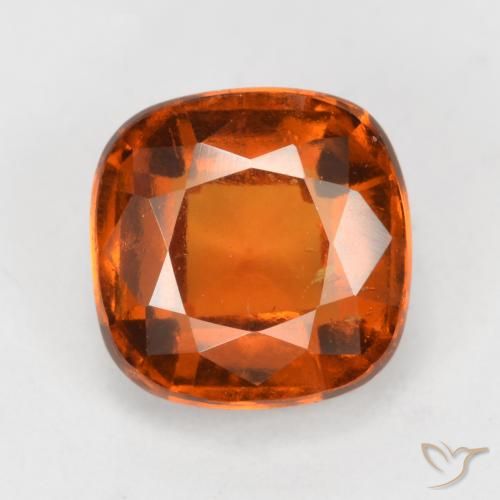 2.47ct Natural Naranja medio granate hessonita, Forma Cojín, VS-SI