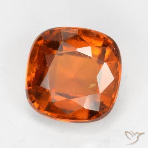granate hessonita Naranja medio natural de 2.47 ct, Forma Cojín, VS-SI