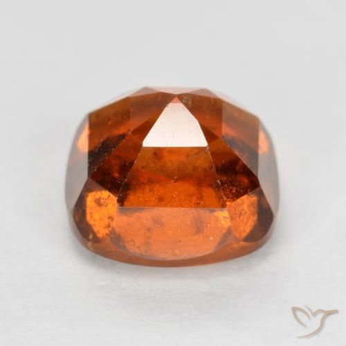 granate hessonita Naranja rojizo natural de 2.05 ct, Forma Cojín, VS-SI