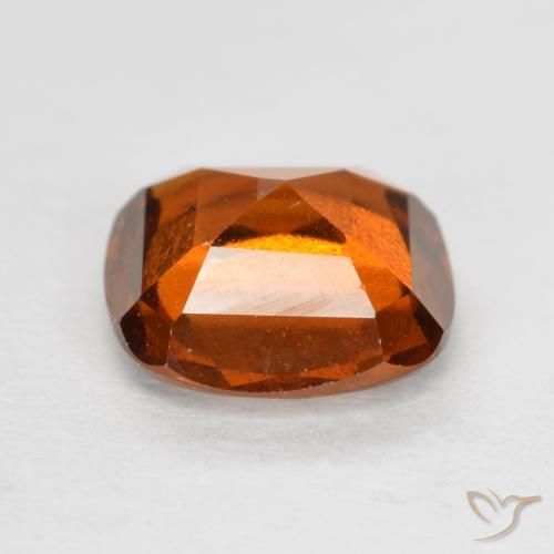 granate hessonita Naranja medio natural de 1.67 ct, Forma Cojín, VS