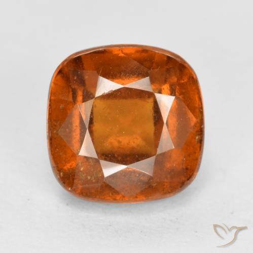 2.27ct Natural Naranja medio granate hessonita, Forma Cojín, VS-SI