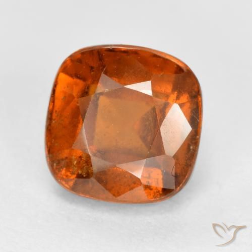 granate hessonita Naranja medio natural de 2.27 ct, Forma Cojín, VS-SI