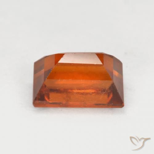 granate hessonita Naranja oscuro natural de 1.10 ct, Corte Baguette, VS
