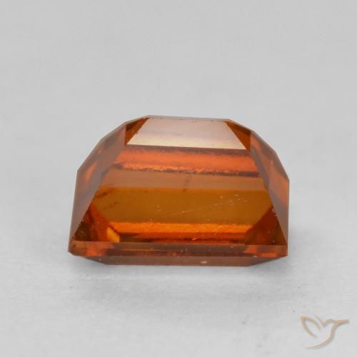 granate hessonita Naranja oscuro natural de 1.05 ct, Corte Baguette, VS
