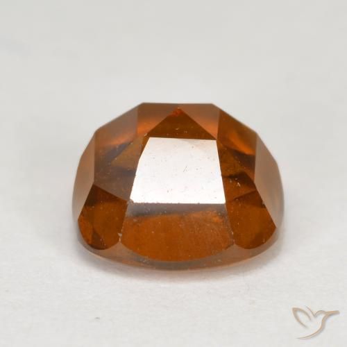 granate hessonita Naranja oscuro medio natural de 2.21 ct, Forma Cojín, VS