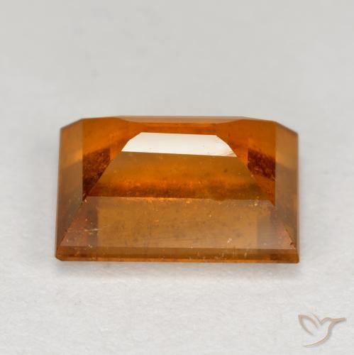 granate hessonita Naranja medio natural de 2.11 ct, Corte Baguette, VS-SI