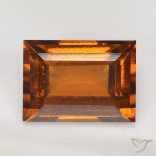granate hessonita Naranja medio natural de 2.23 ct, Corte Baguette, VVS-VS