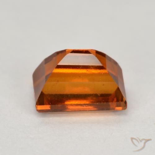 granate hessonita Naranja oscuro medio natural de 1.14 ct, Corte Baguette, VS