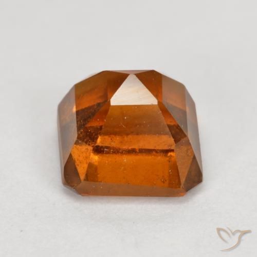 granate hessonita Naranja oscuro medio natural de 1.69 ct, Corte Octágono / Esmeralda, VS-SI