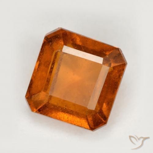 granate hessonita Naranja oscuro natural de 1.60 ct, Corte Octágono / Esmeralda, VS-SI