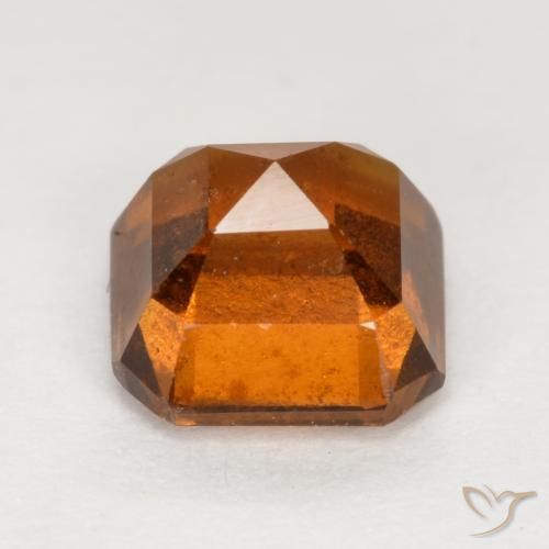granate hessonita Naranja oscuro medio natural de 1.58 ct, Corte Octágono / Esmeralda, VS-SI