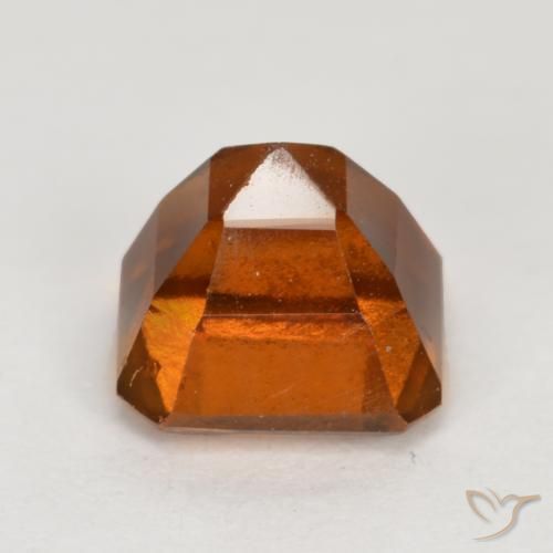 granate hessonita Naranja oscuro medio natural de 1.51 ct, Corte Octágono / Esmeralda, VS