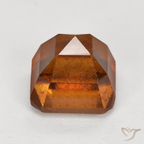 granate hessonita Naranja oscuro medio natural de 1.84 ct, Corte Octágono / Esmeralda, SI