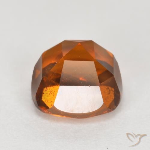 granate hessonita Naranja oscuro medio natural de 2.45 ct, Forma Cojín, VS