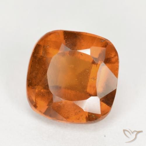 granate hessonita Naranja oscuro natural de 2.36 ct, Forma Cojín, VS-SI
