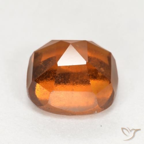 granate hessonita Naranja oscuro natural de 2.36 ct, Forma Cojín, VS-SI