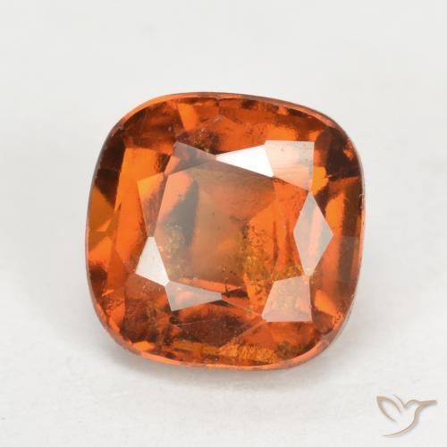 granate hessonita Naranja fuego natural de 2.42 ct, Forma Cojín, VS-SI