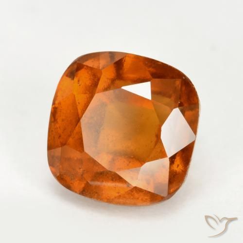 granate hessonita Naranja medio natural de 2.65 ct, Forma Cojín, VS-SI