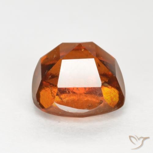 granate hessonita Naranja oscuro medio natural de 2.40 ct, Forma Cojín, SI