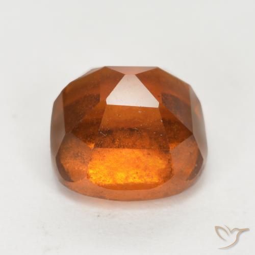 granate hessonita Naranja medio natural de 2.55 ct, Forma Cojín, VS-SI