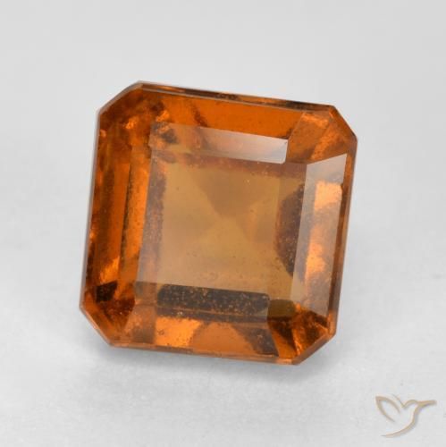 granate hessonita Naranja oscuro natural de 1.87 ct, Corte Octágono / Esmeralda, VS