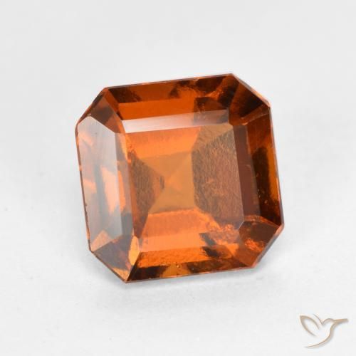 granate hessonita Naranja oscuro natural de 1.65 ct, Corte Octágono / Esmeralda, VS