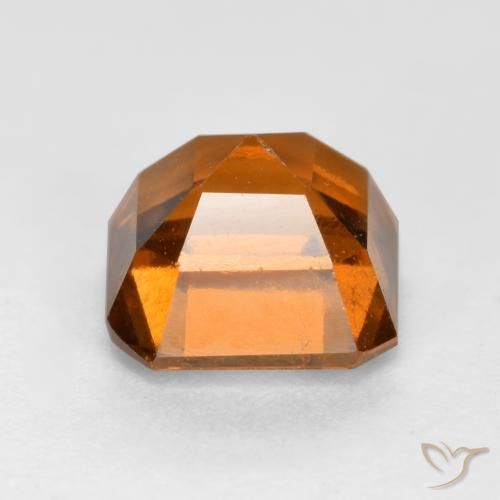 granate hessonita Naranja oscuro natural de 1.55 ct, Corte Octágono / Esmeralda, VS-SI