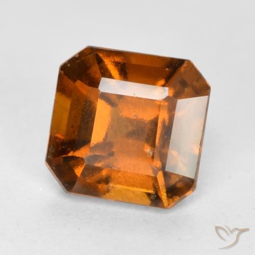 granate hessonita Naranja oscuro natural de 1.46 ct, Corte Octágono / Esmeralda, VS