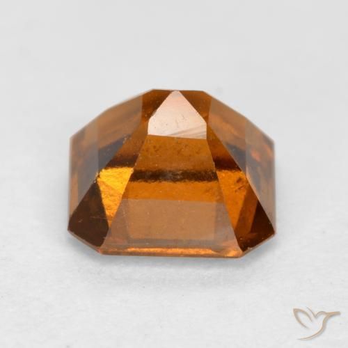 granate hessonita Naranja oscuro natural de 1.46 ct, Corte Octágono / Esmeralda, VS