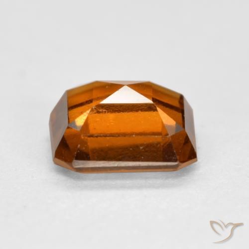 granate hessonita Naranja oscuro medio natural de 1.25 ct, Corte Octágono / Esmeralda, VS