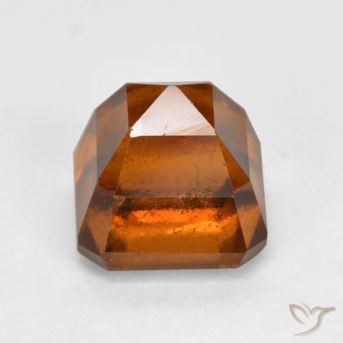 granate hessonita Naranja oscuro medio natural de 2.17 ct, Corte Octágono / Esmeralda, VS-SI