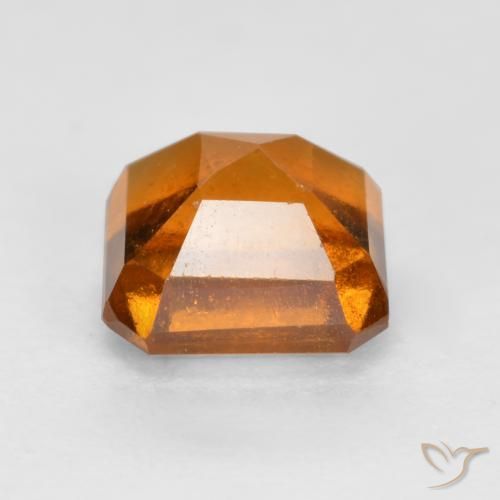 granate hessonita Naranja oscuro natural de 1.51 ct, Corte Octágono / Esmeralda, VS-SI