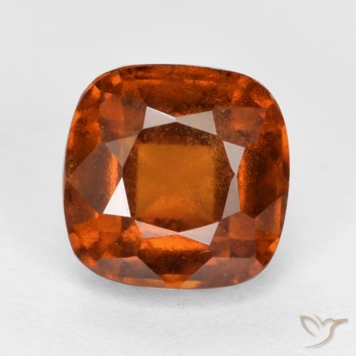 2.34ct Natural Naranja rojizo granate hessonita, Forma Cojín, VS-SI