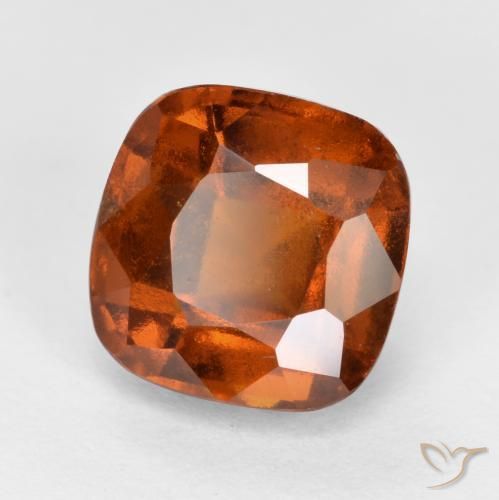 granate hessonita Naranja rojizo natural de 2.34 ct, Forma Cojín, VS-SI