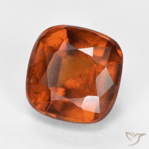 granate hessonita Naranja oscuro natural de 2.42 ct, Forma Cojín, VS-SI