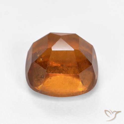 granate hessonita Naranja oscuro natural de 2.66 ct, Forma Cojín, VS-SI