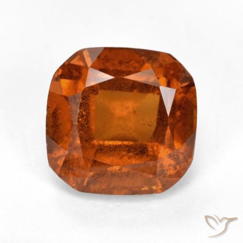 2.03ct Natural Naranja rojizo granate hessonita, corte esmeralda, VS-SI