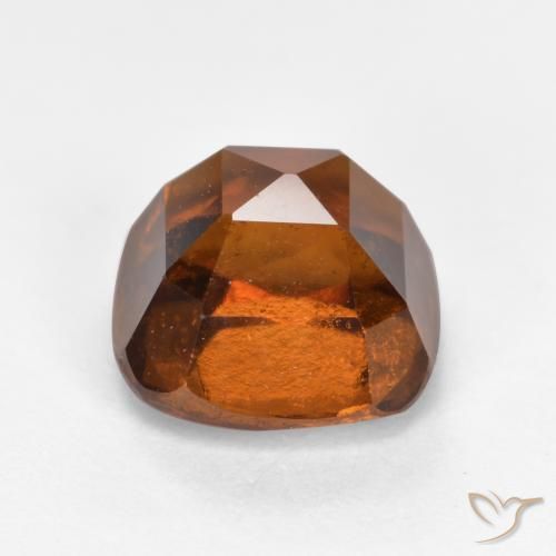 granate hessonita Ámbar naranja natural de 2.43 ct, Forma Cojín, VS-SI
