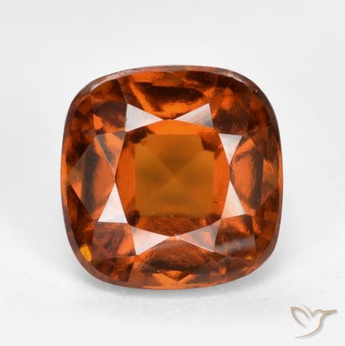 2.36ct Natural Naranja medio granate hessonita, Forma Cojín, VS-SI