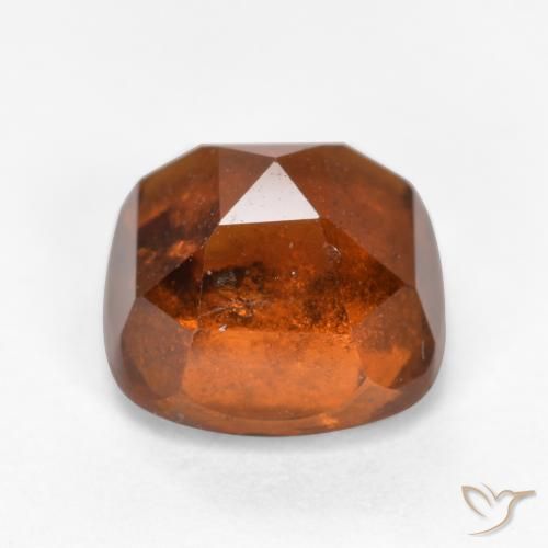 granate hessonita Naranja rojizo natural de 2.40 ct, Forma Cojín, SI