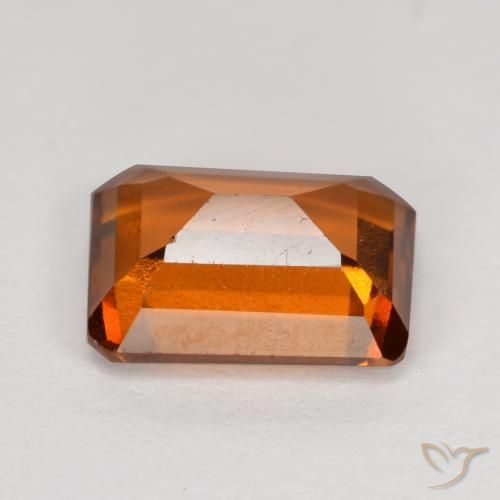 granate hessonita Naranja oscuro medio natural de 2.07 ct, Corte Octágono / Esmeralda, VS