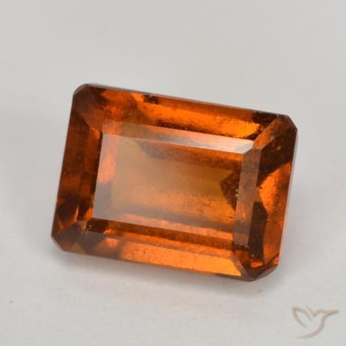 granate hessonita Ámbar naranja natural de 2.54 ct, Corte Octágono / Esmeralda, VS-SI