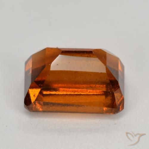 granate hessonita Ámbar naranja natural de 2.54 ct, Corte Octágono / Esmeralda, VS-SI